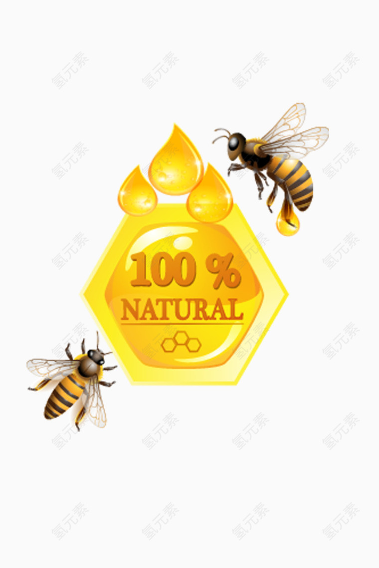 蜂蜜装饰图案