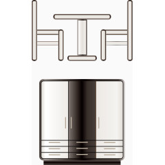 吃饭桌子矢量