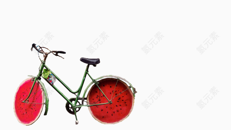 西瓜轮胎单车