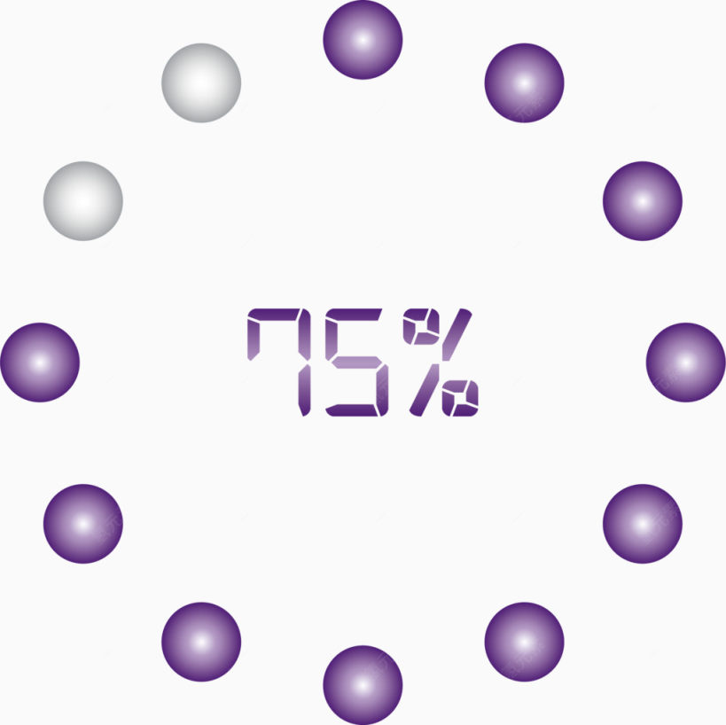 圆点紫色数据矢量正在加载下载