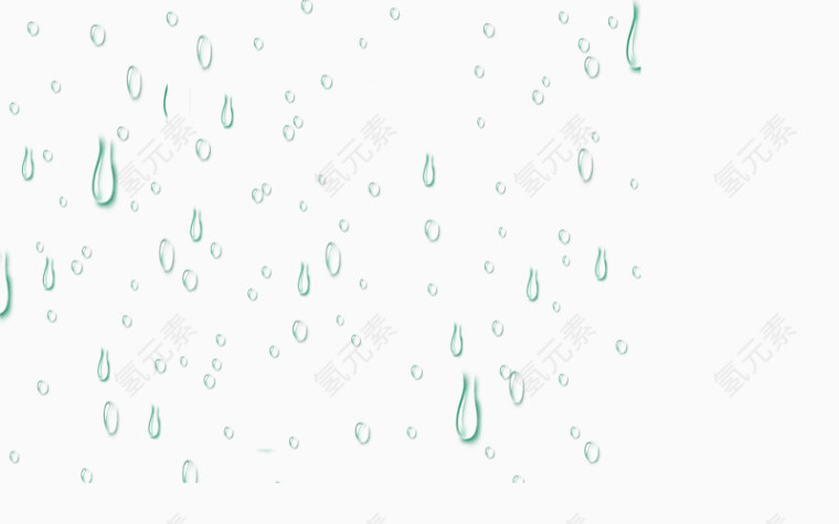 透明雨滴