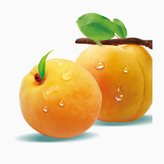 黄色桃子水果