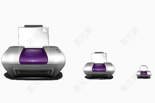 紫色打印机