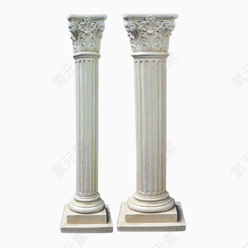 石柱 建筑 欧式  白色