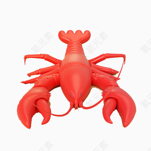 3D效果大虾