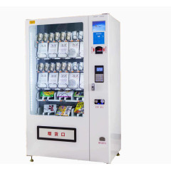 白色装饰饮料自动售货机