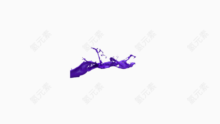 飞溅的紫油漆