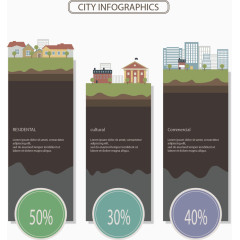 矢量手绘城市建设图标