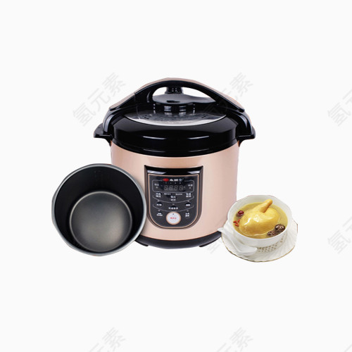 粉色电烧锅煲汤
