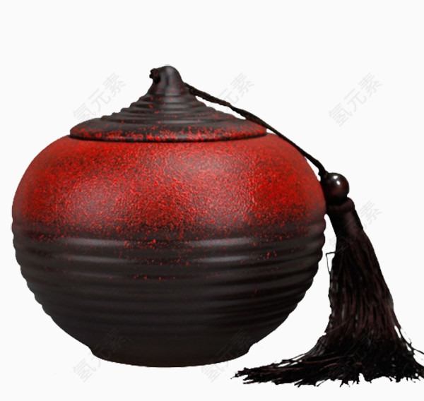 铁紫砂大号茶罐子