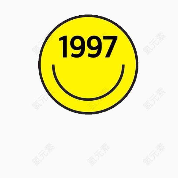 1997字样黄色圆圈