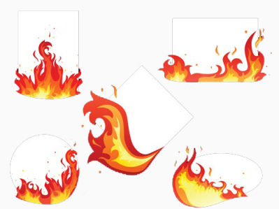 火焰标题栏设计下载