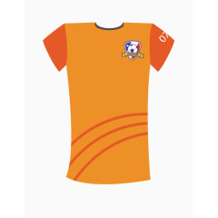 橙色足球服