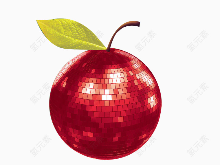 红色苹果元素