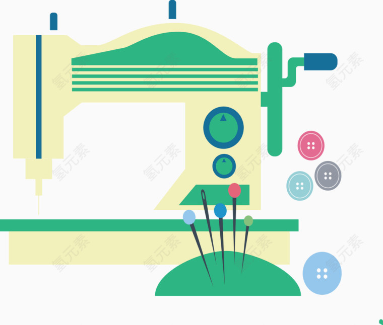 矢量图缝纫机