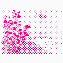 粉色花朵矢量素材