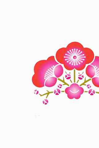 日式具象樱花花纹