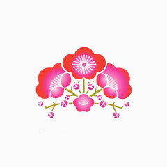 日式具象樱花花纹