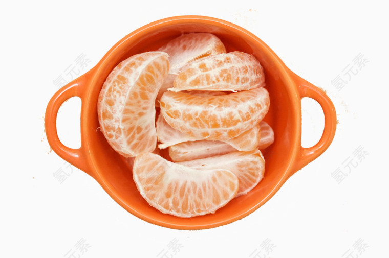 创意平面杯子橘子设计