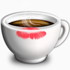 性感唇印咖啡杯