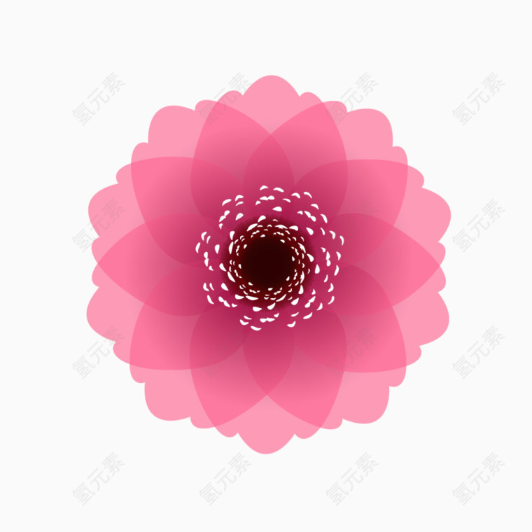 粉红色抽象花