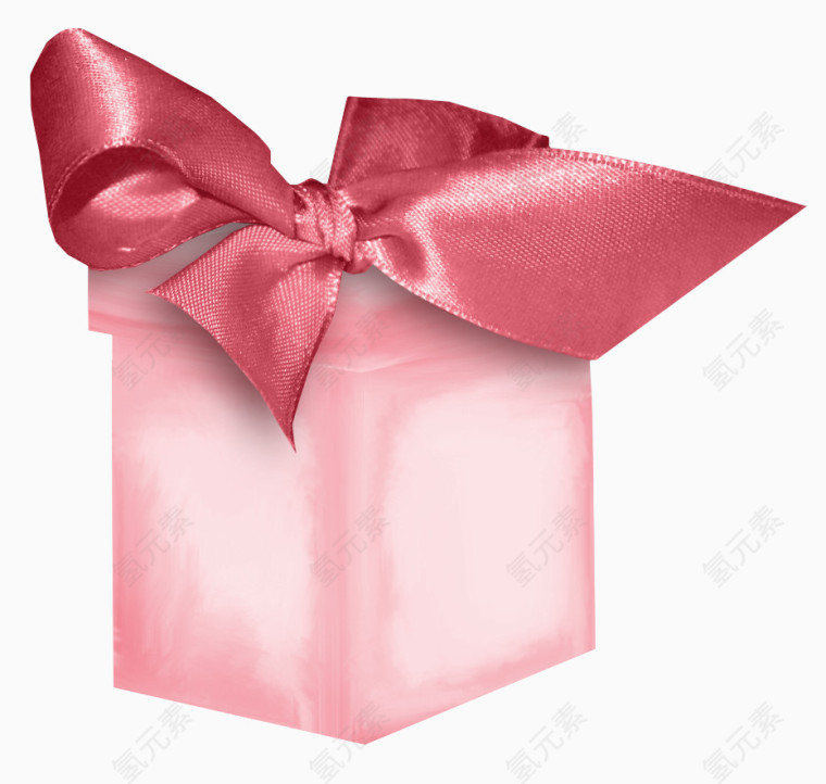 粉色蝴蝶结礼盒