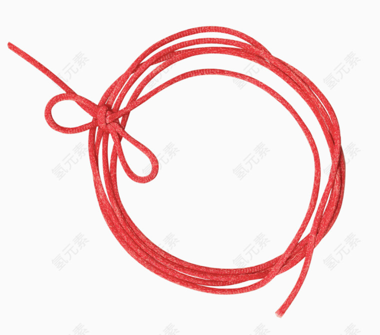 红色漂亮绳子圆环