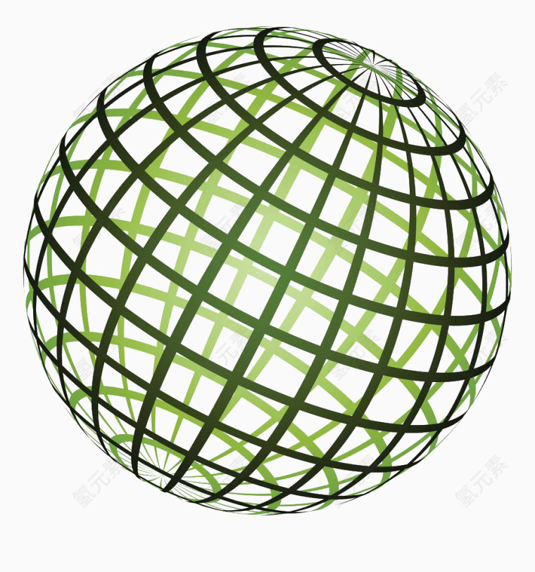 绿色圆球网