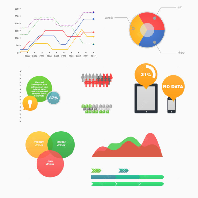 数据图表信息素材下载