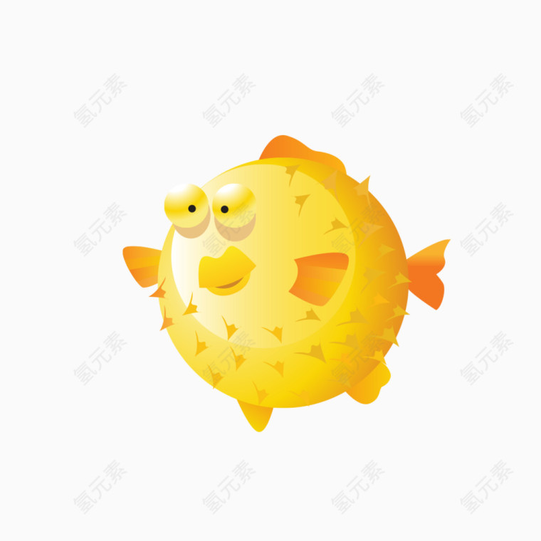 黄色灯笼鱼造型