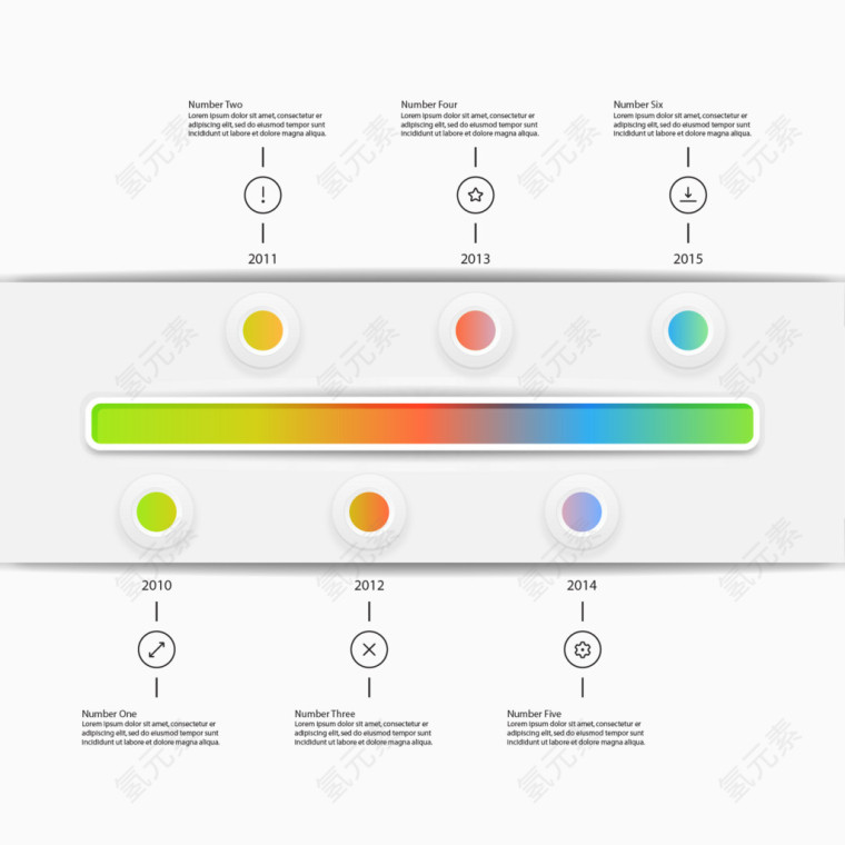 丰富多彩的时间轴图表图片下载