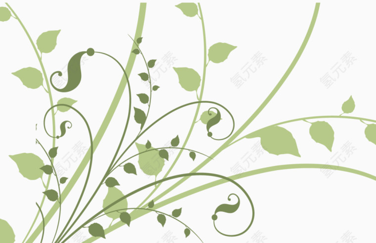 绿叶植物背景装饰