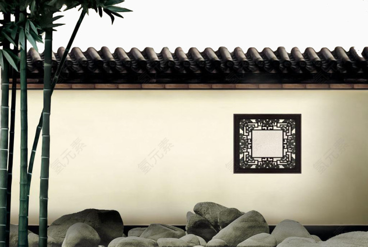 中式屋檐建筑免抠装饰素材