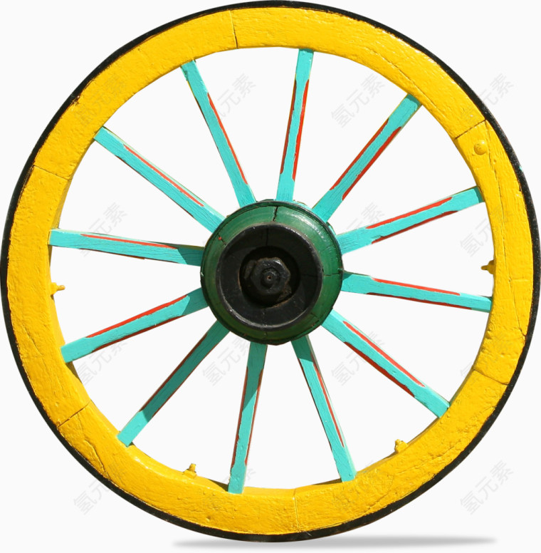 黄色车轮