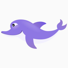 紫色海豚可爱