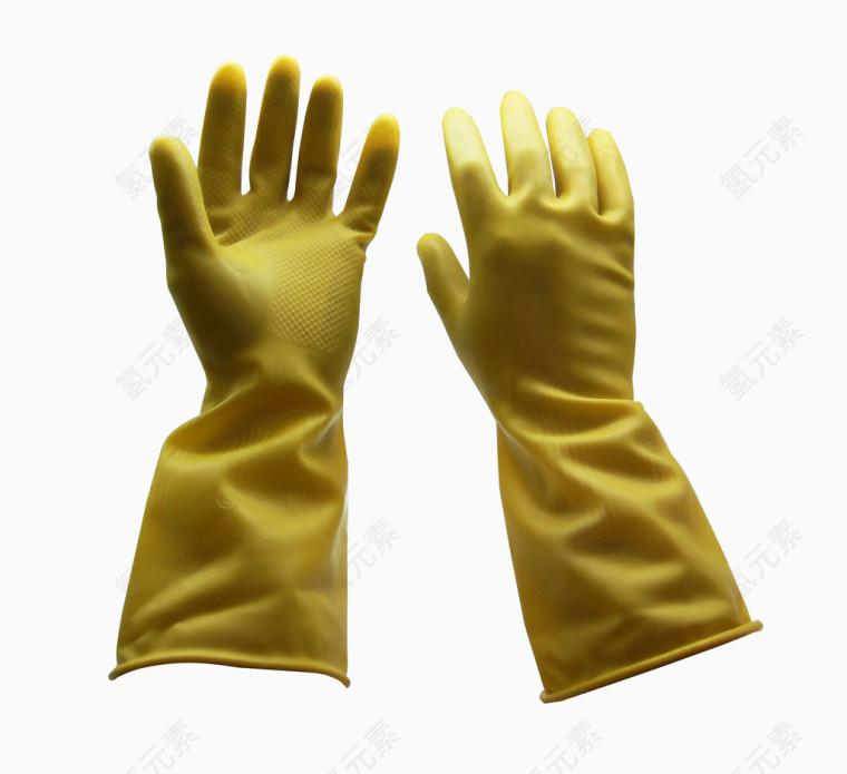 胶皮手套黄色