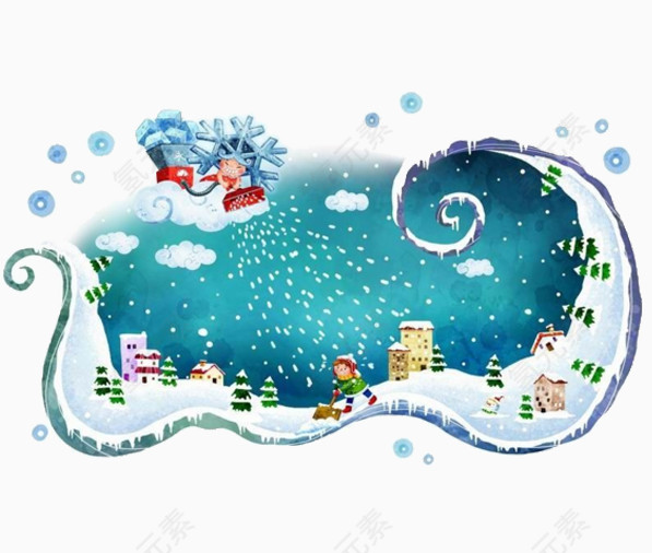 天空下雪啦