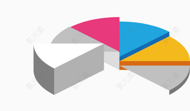 矢量饼形图表