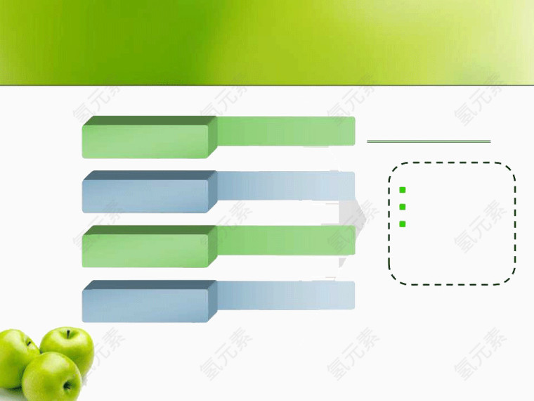 绿色青苹果系列PPT模板