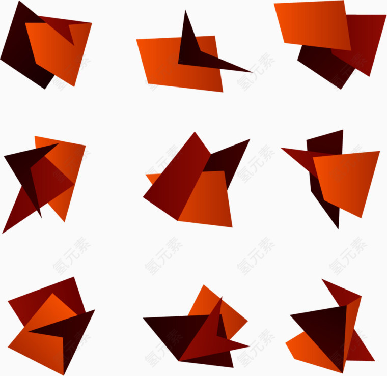 橘色折纸步骤流程