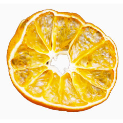橙色创意风干橘子
