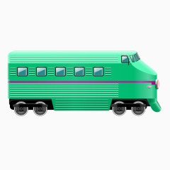 复古绿皮火车列车