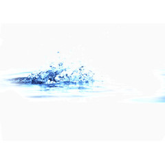 溅水 水影 水面 蓝色