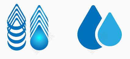 三种不同的水滴