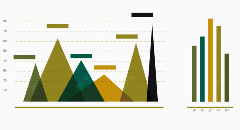 三角形数据图矢量素材下载