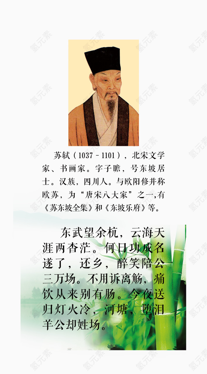 苏轼宣传画