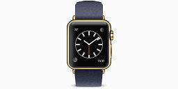 苹果蓝色扣经典版本黄金午夜产品手表苹果产品