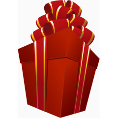 矢量红色礼物礼盒