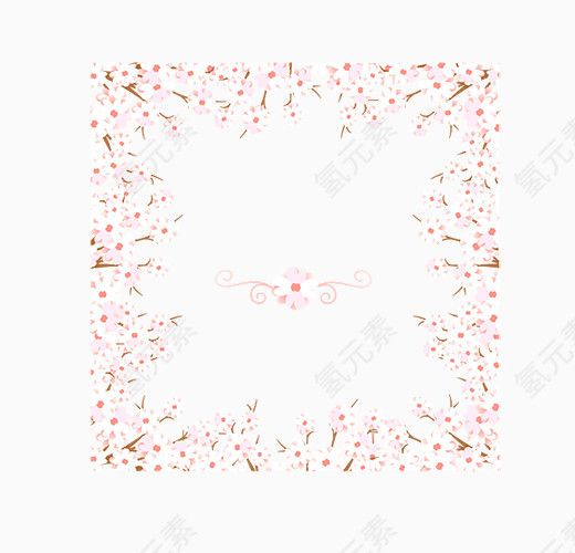 樱花边框图案