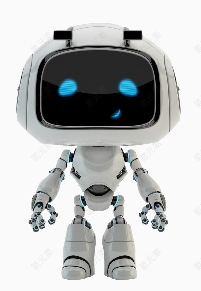 一个银色的机器人